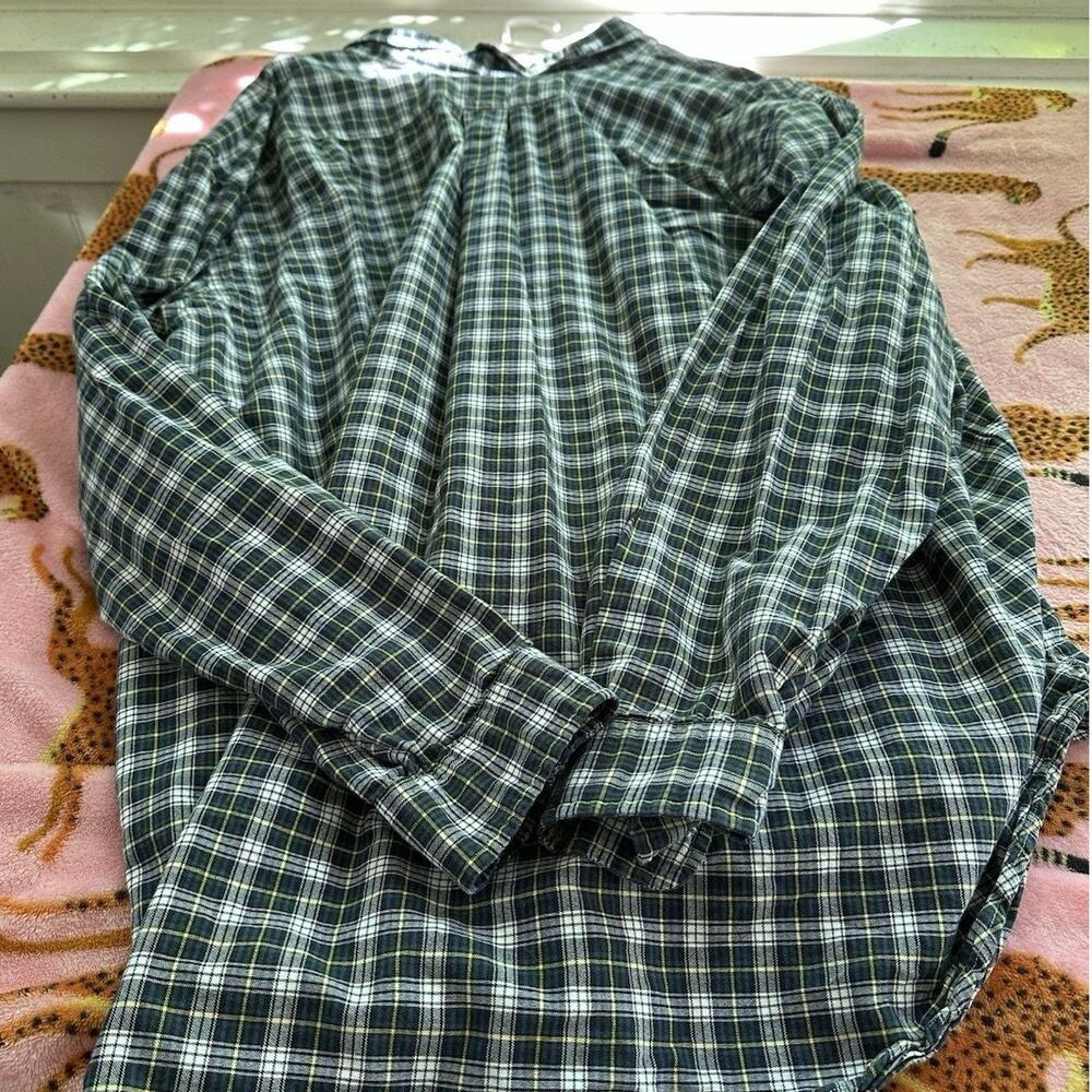 Ralph Lauren Men's 4XL Big Cotton Shirt Multicolor Plaid, Button-Up, Long Sleeve